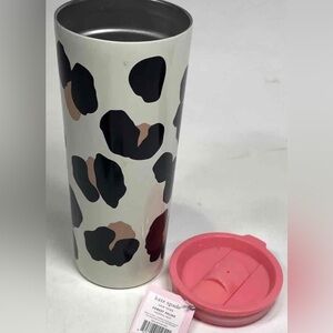 Kate Spade Leopard Stainless Steel Travel Tumbler 24oz